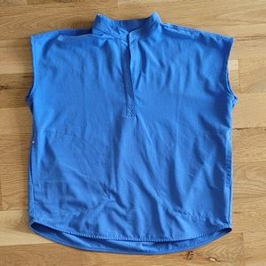 Figs Rafaela scrub top in Ceil Blue